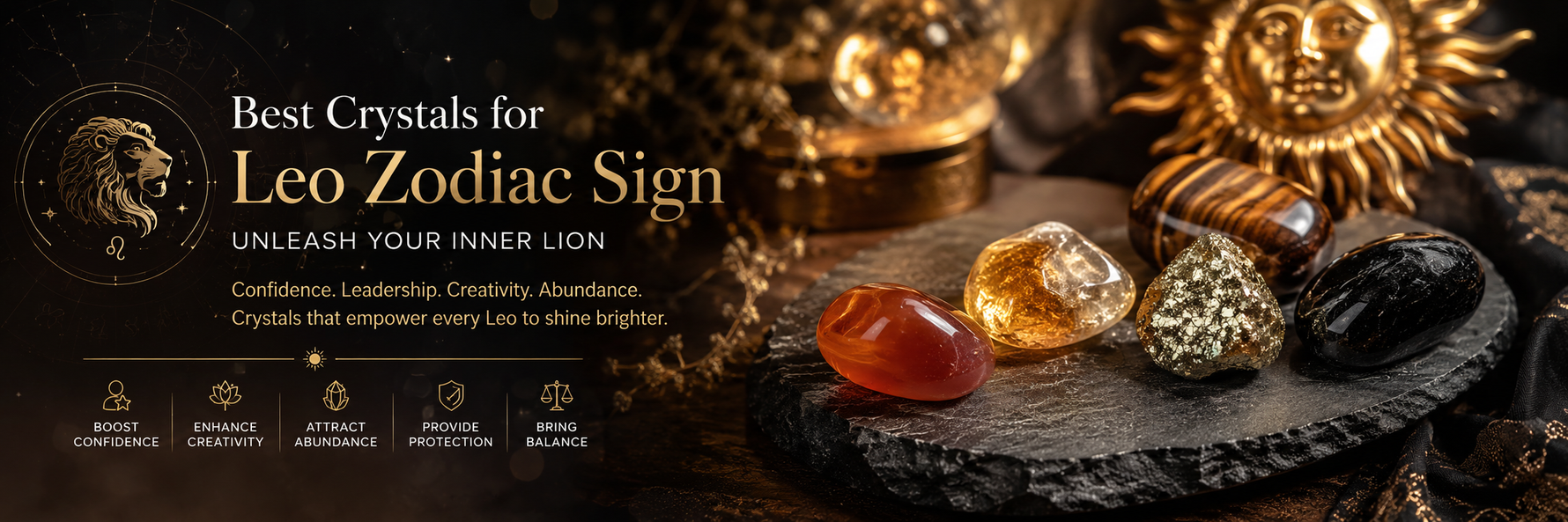 Best Crystals for Leo Zodiac Sign: Stones for Confidence, Success and Protection