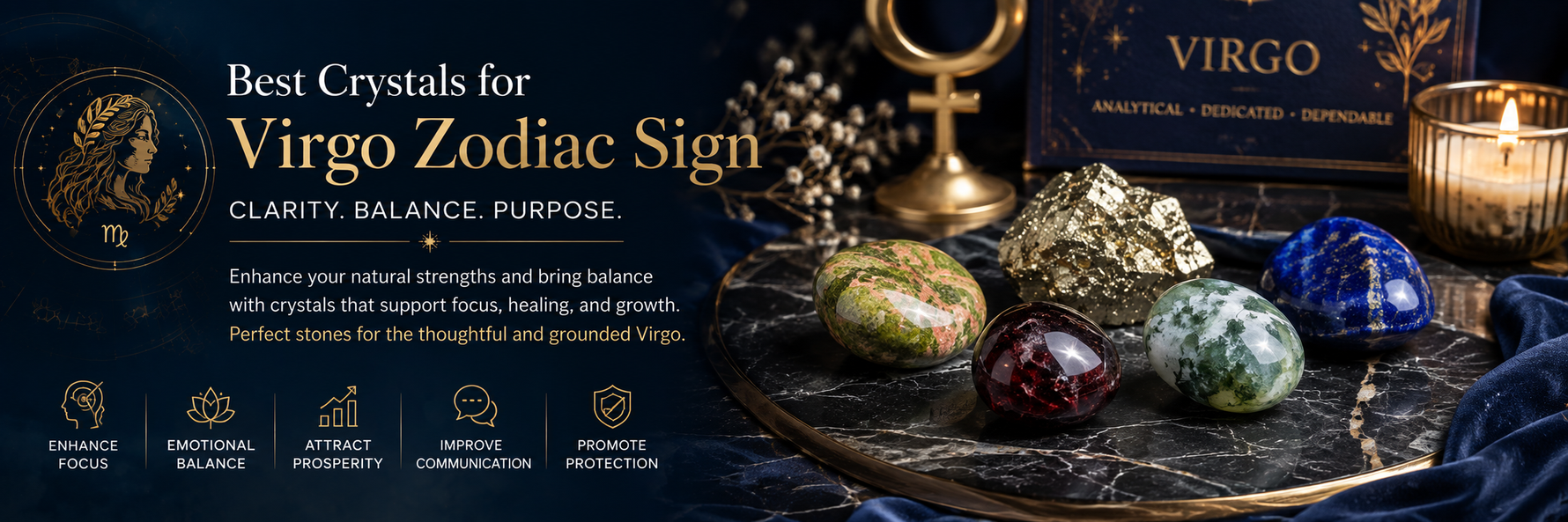 Best Crystals for Virgo Zodiac Sign: Stones for Focus, Balance & Success