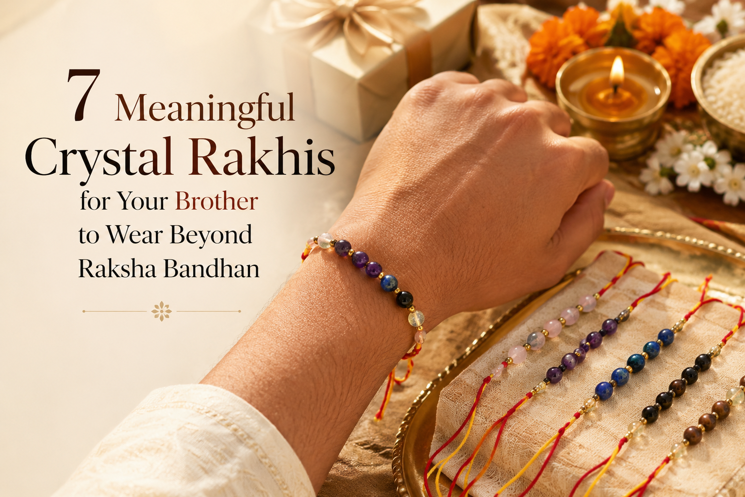 7 Meaningful Crystal Rakhis for Your Brother to Wear Beyond Raksha Bandhan