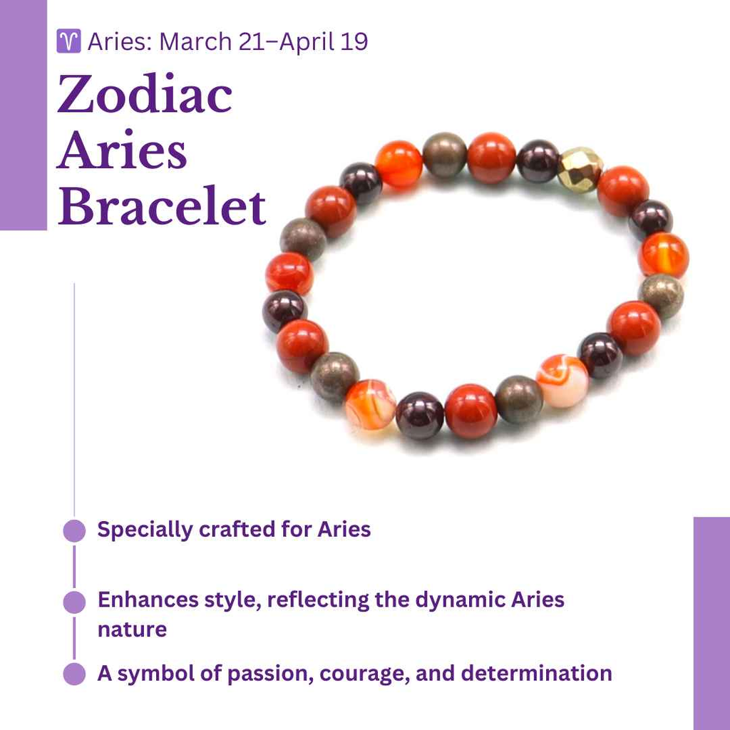 Zodiac Elegance: Aries Bracelet