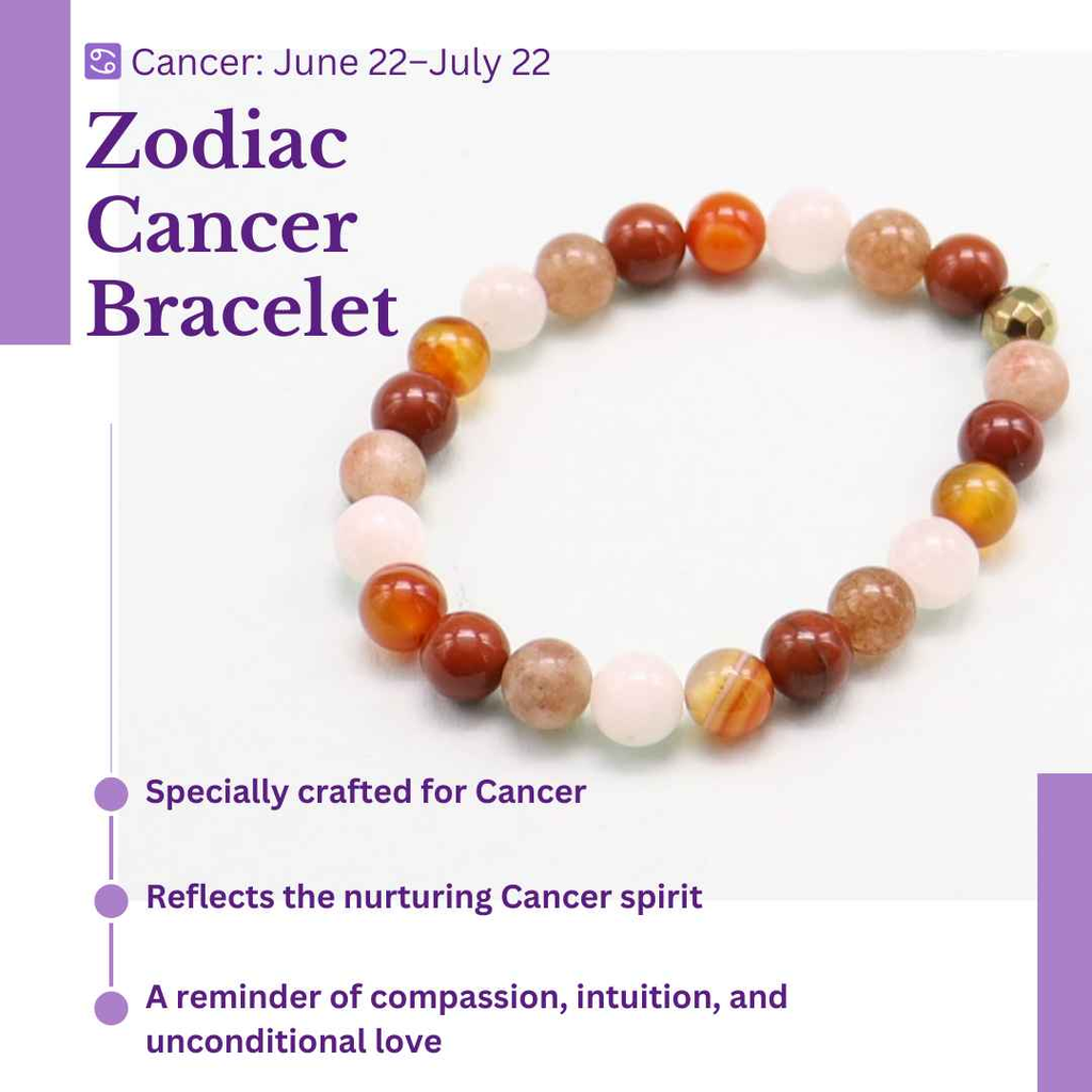 Zodiac Elegance: Cancer Bracelet