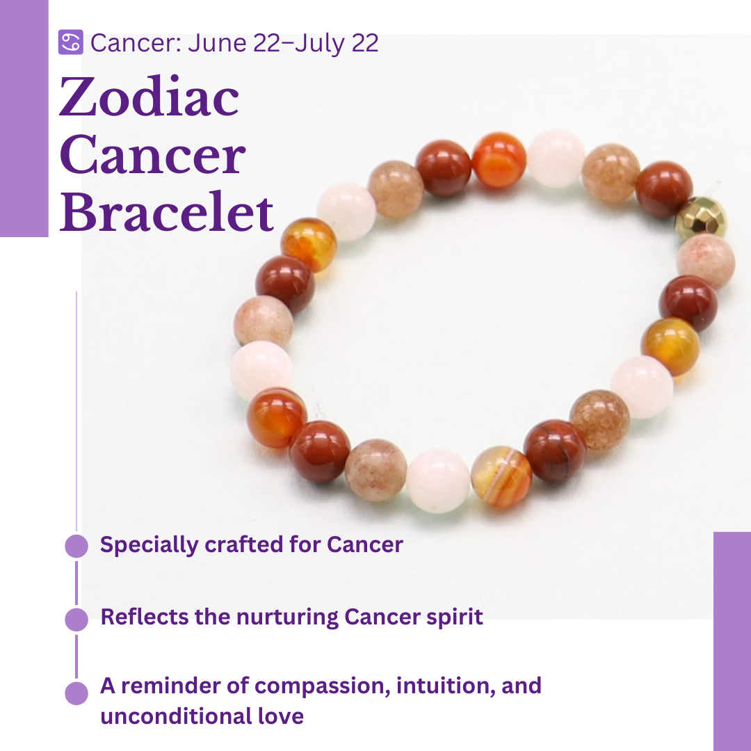 Zodiac Elegance: Cancer Bracelet