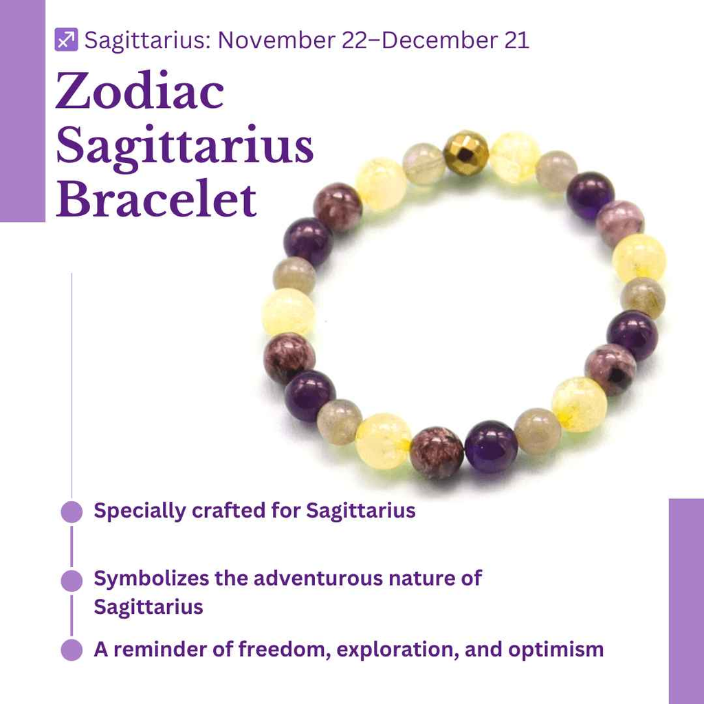 Zodiac Elegance: Sagittarius Bracelet
