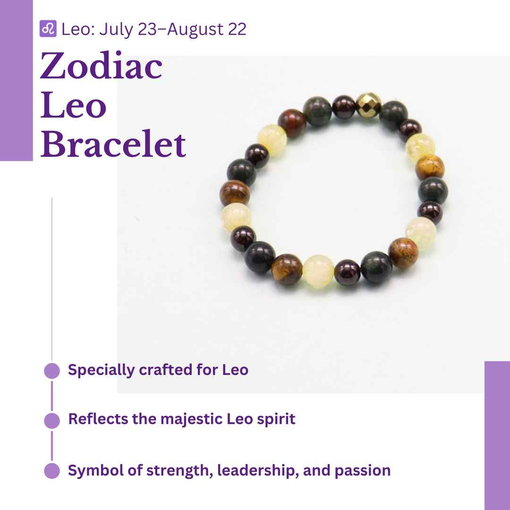 Zodiac Elegance: Leo Bracelet