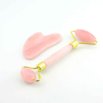 Rose Quartz Facial Roller & Gua Sha