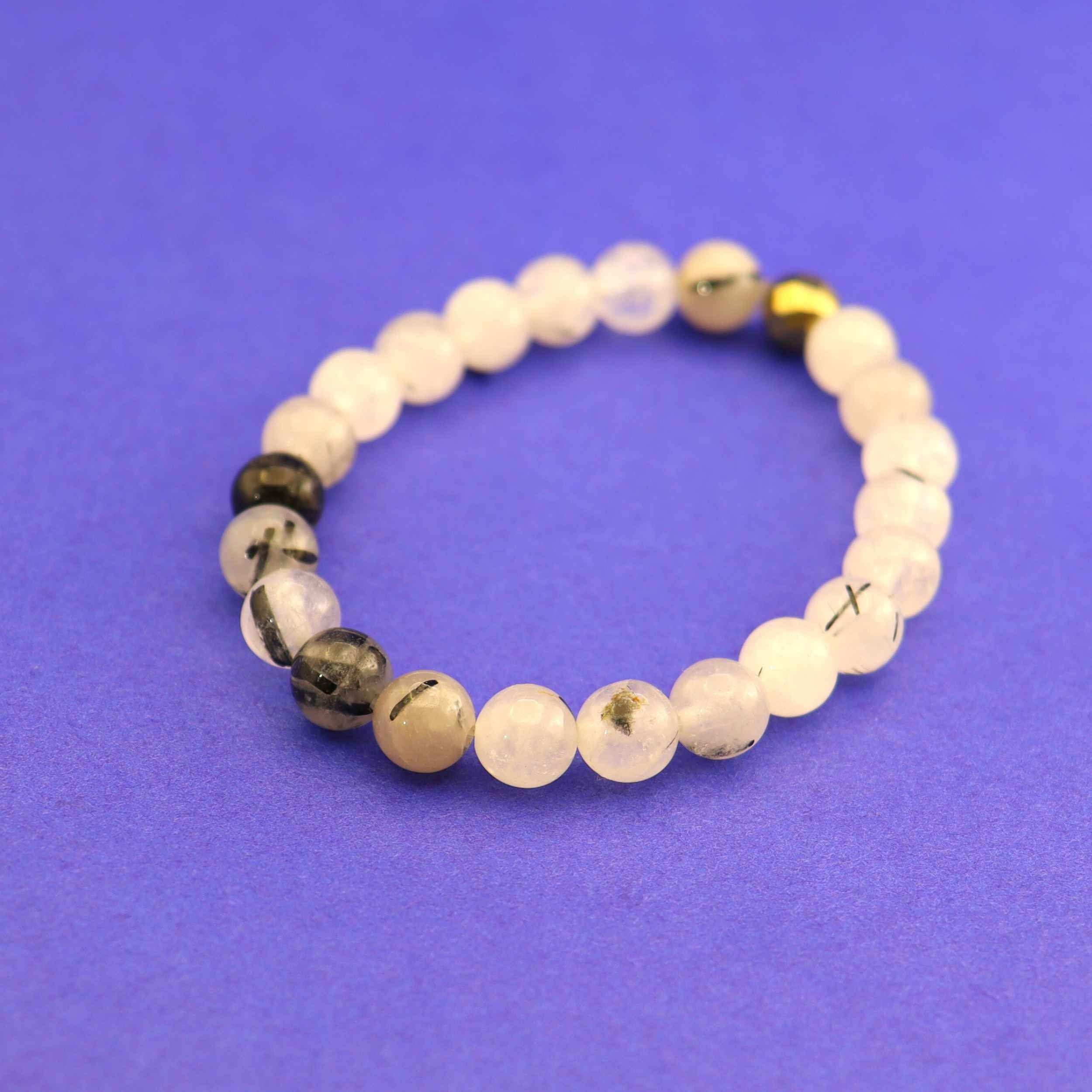 Black Rutilated Quartz Bracelet