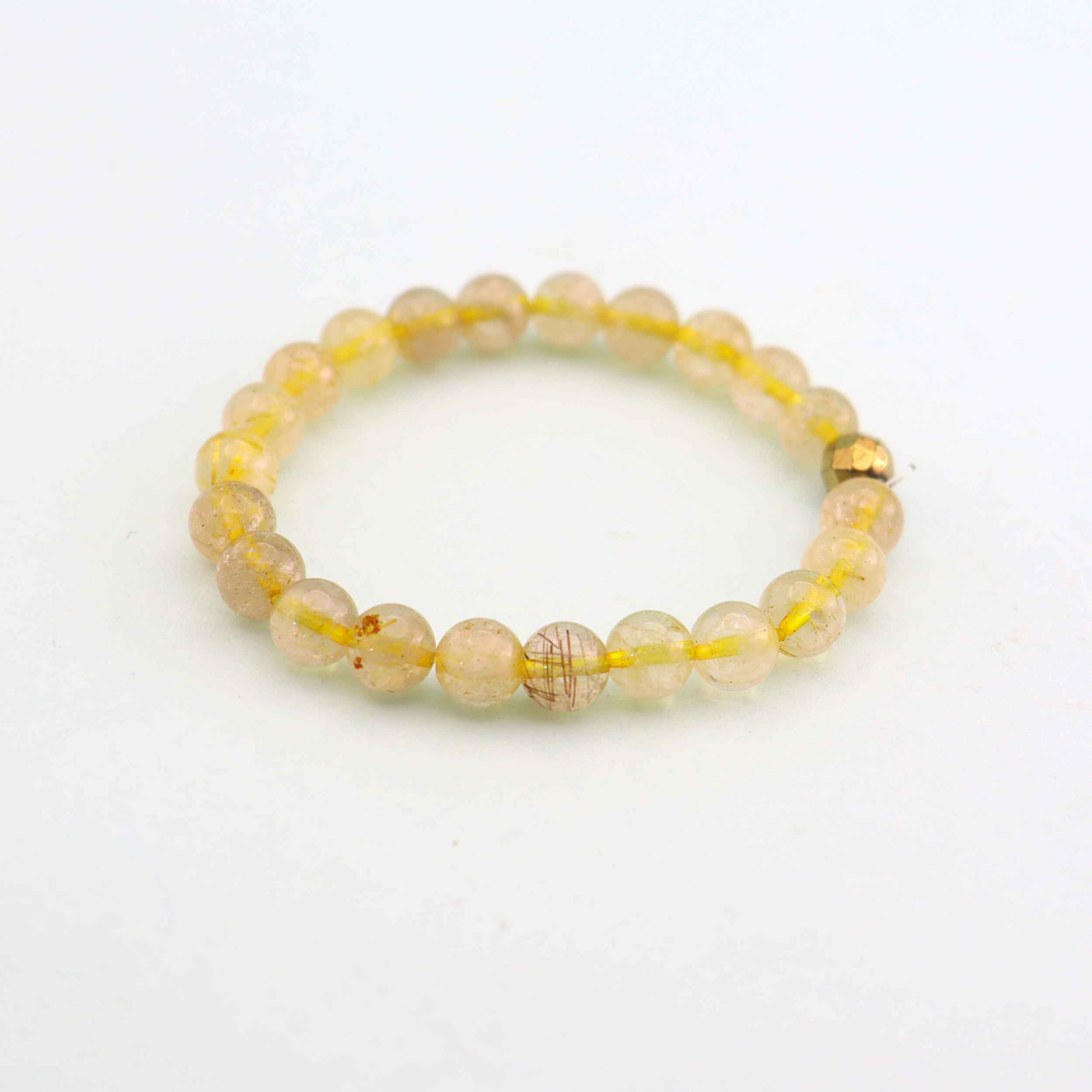 Golden Rutilated Quartz Bracelet