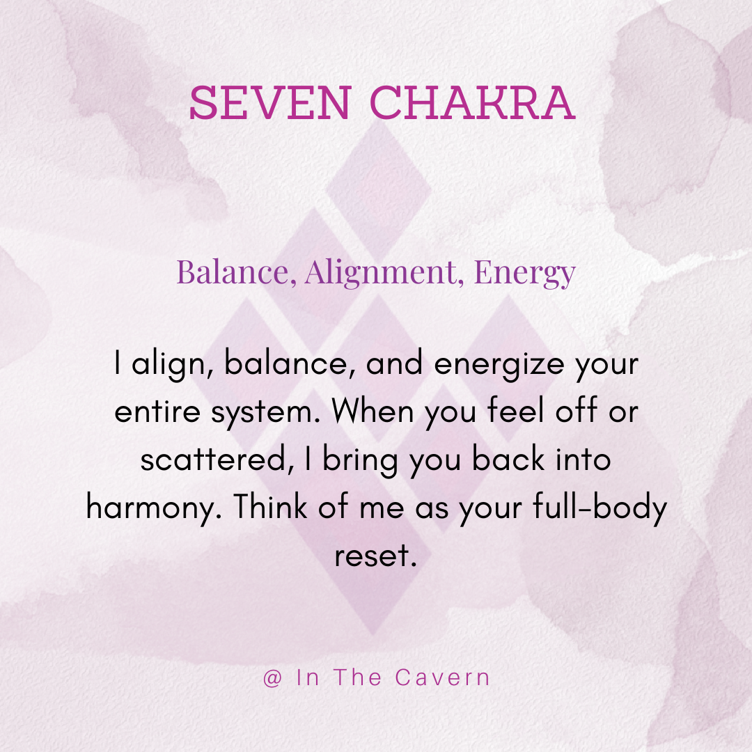 Seven Chakras Zibu Coin Set with Wooden Box - In The Cavern