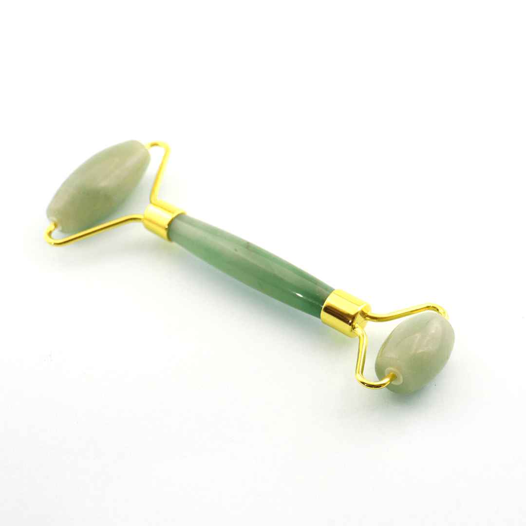 Luxurious Green Jade Facial Roller - Natural Skincare Massager for Radiant, Youthful Complexion