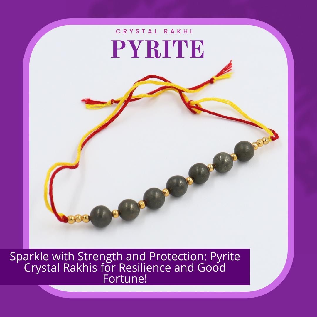 Pyrite Crystal Rakhi