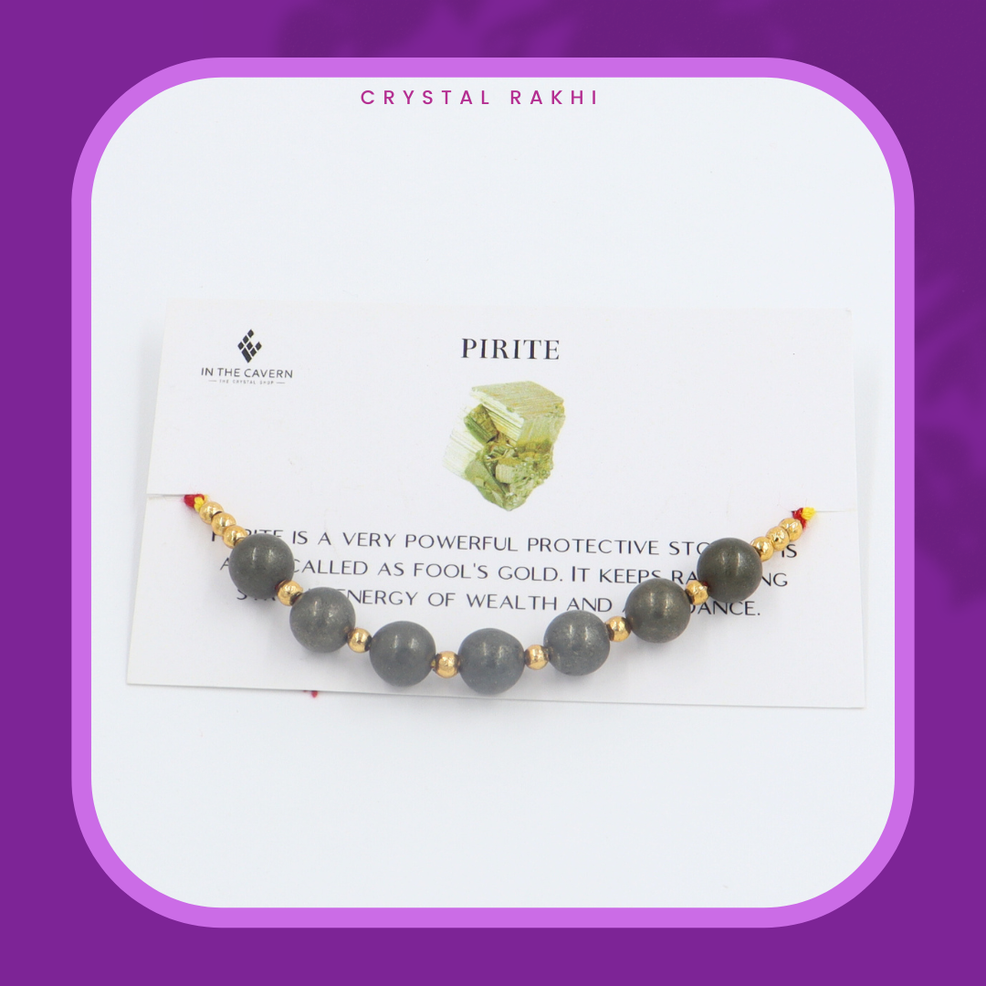 Pyrite Crystal Rakhi