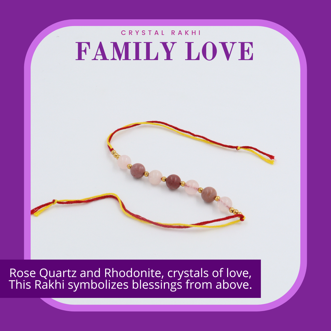 Family Love Crystal Rakhi