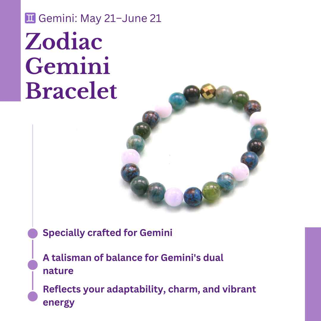 Zodiac Elegance: Gemini Bracelet