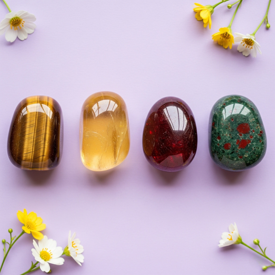 Zodiac Vibes: Leo Crystal Tumble Set - In The Cavern