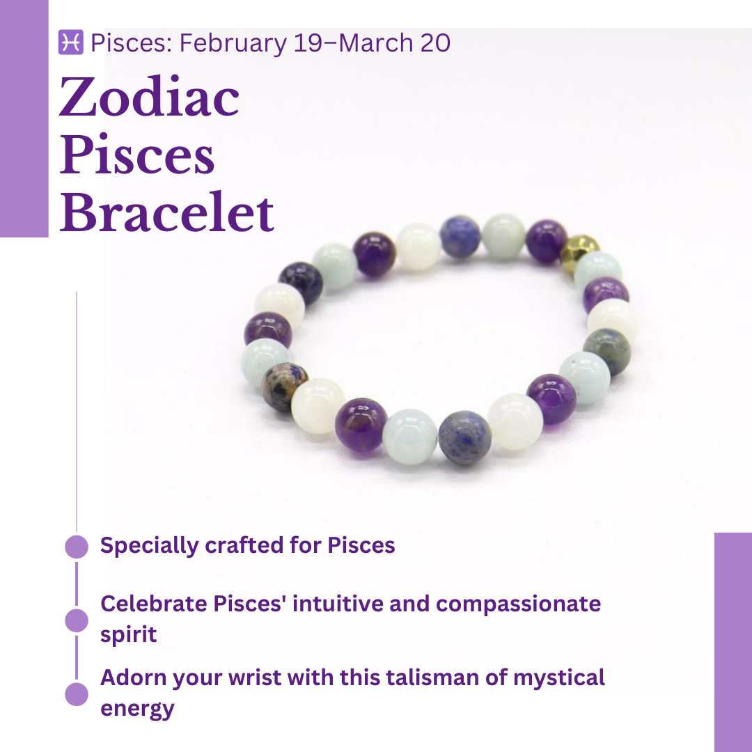 Zodiac Elegance: Pisces Bracelet