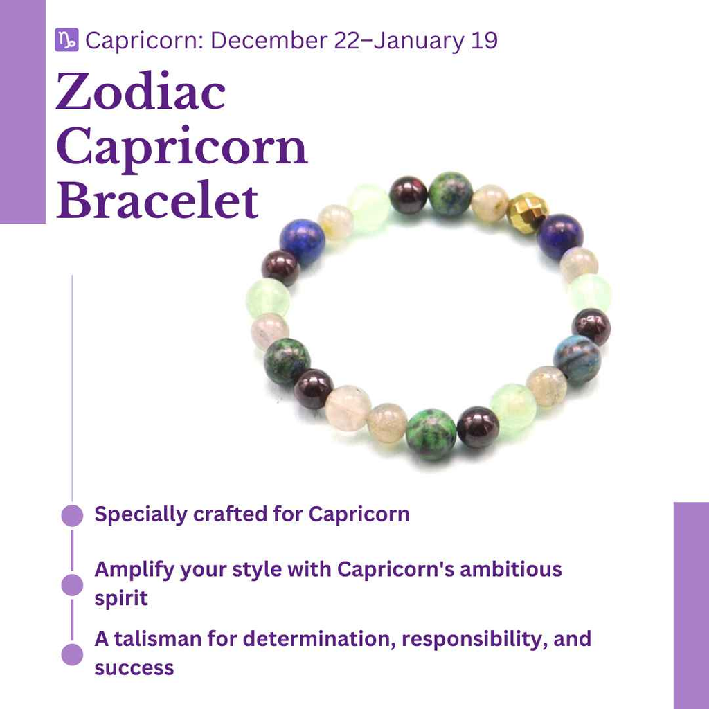 Zodiac Elegance: Capricorn Bracelet