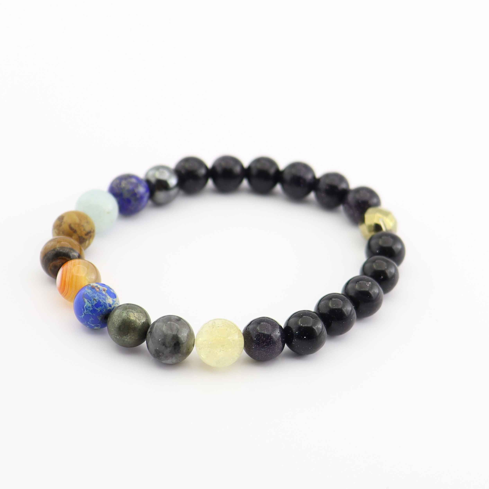 Nine Planet Gemstone Bracelet