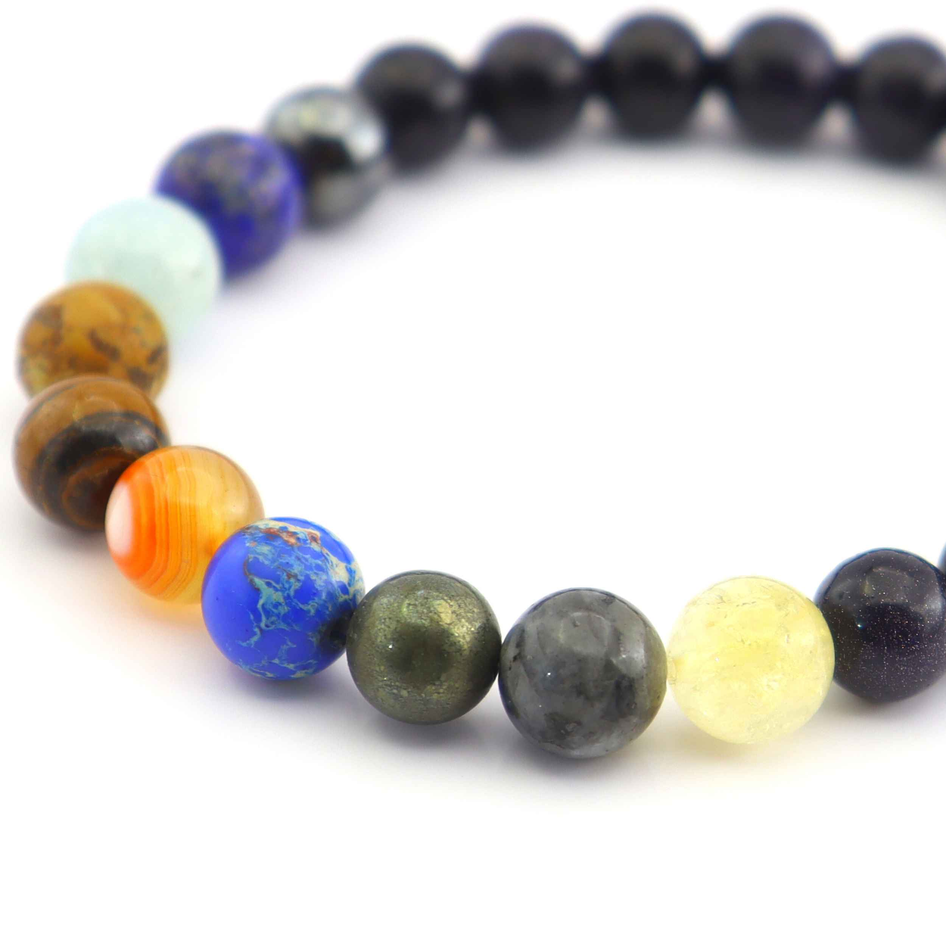 Nine Planet Gemstone Bracelet