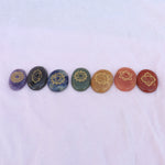 7 Chakras Zibu Coin Set with Wooden Box