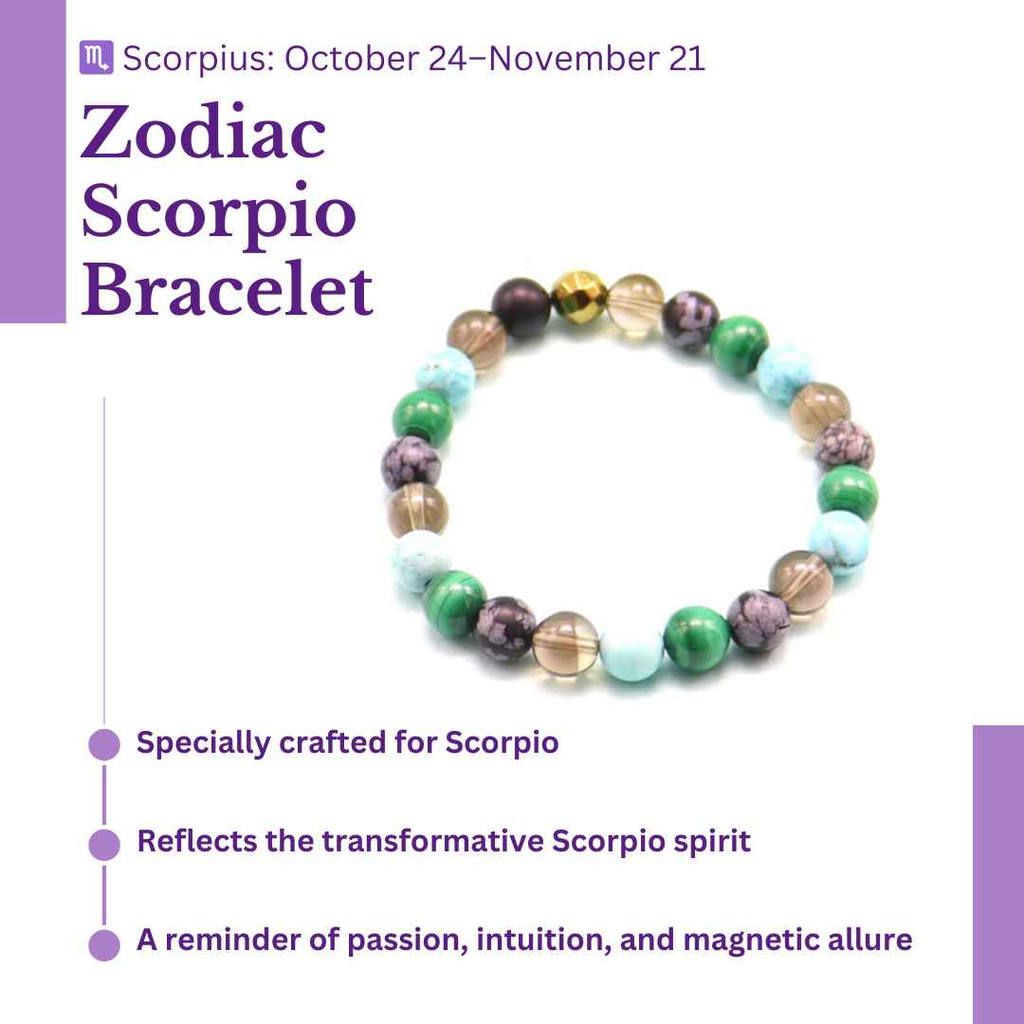 Zodiac Elegance: Scorpio Bracelet