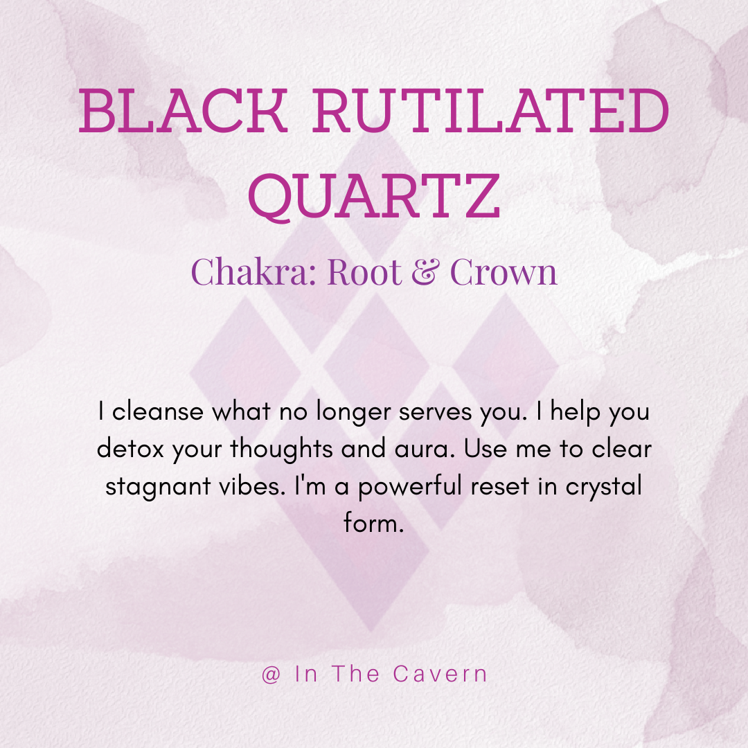 Black Rutilated Quartz Bracelet - In The Cavern