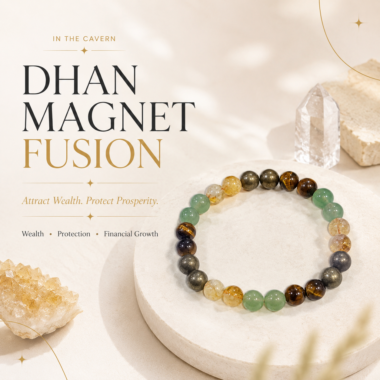 Dhan Magnet Fusion Bracelet for Wealth and Prosperity