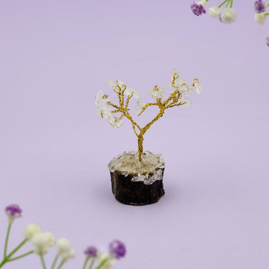 Mini Clear Quartz Tree