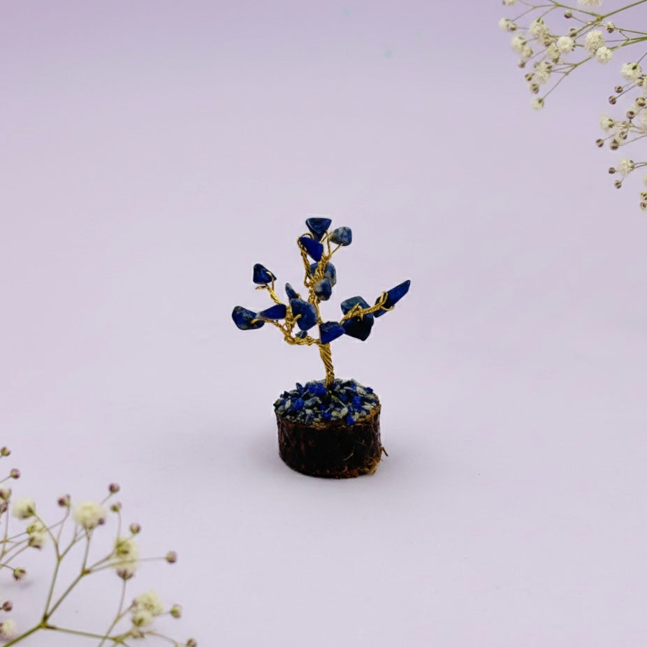 Mini Lapis Lazuli Crystal tree - In The Cavern