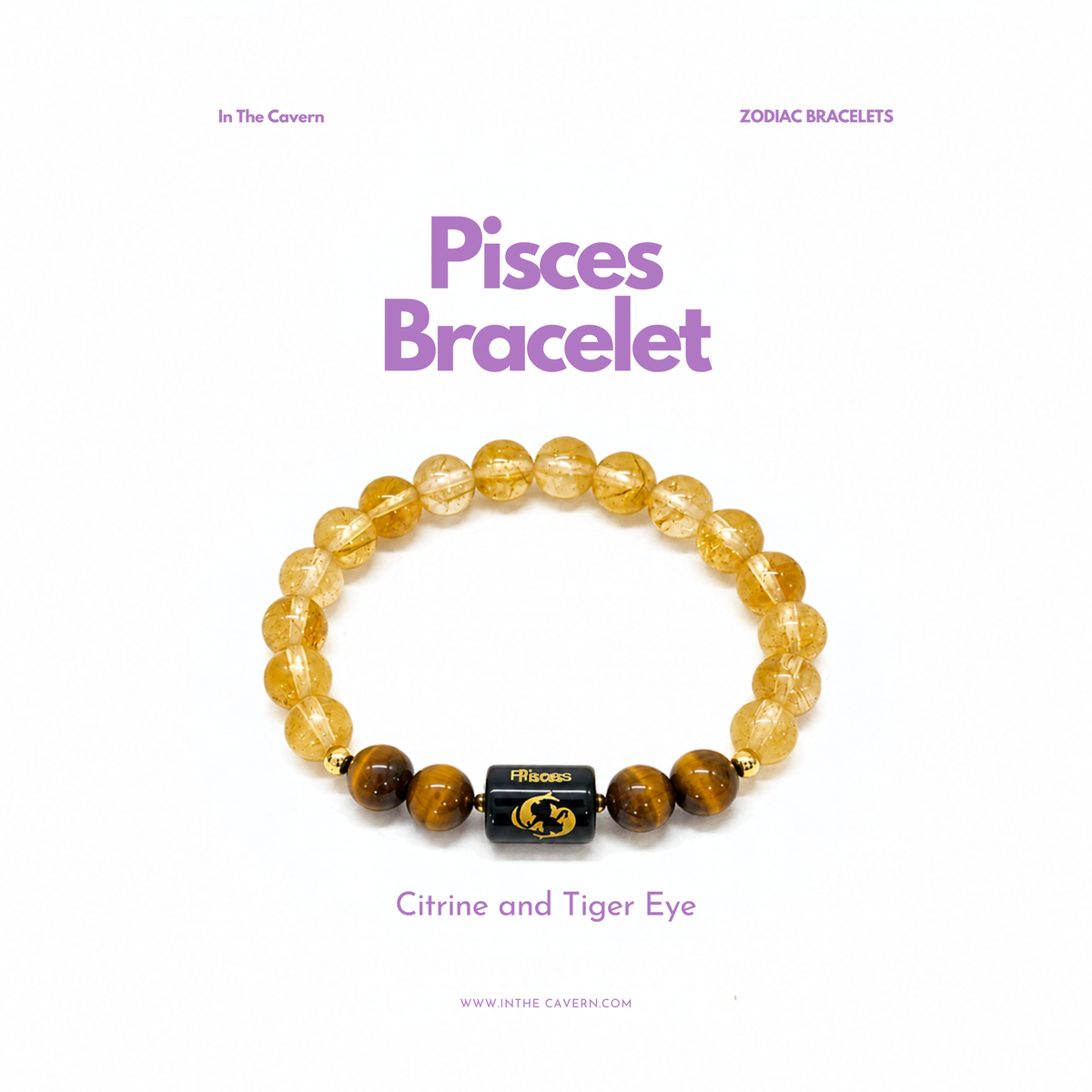 Pisces (मीन राशि) Zodiac Bracelet