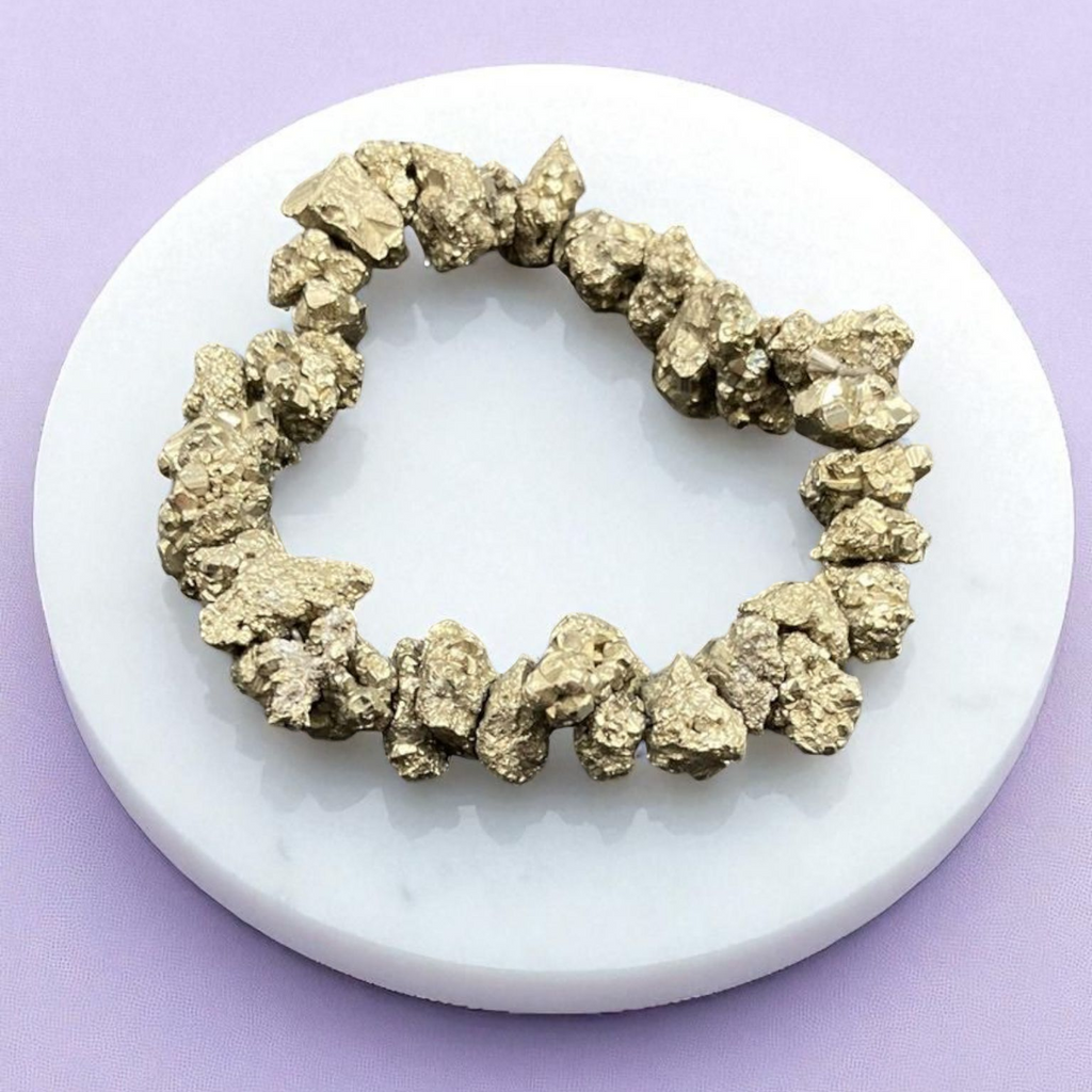 Raw Pyrite Bracelet