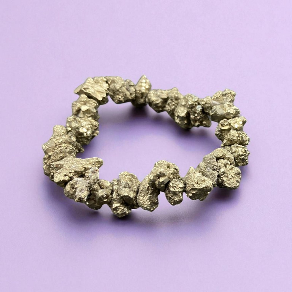 Raw Pyrite Bracelet
