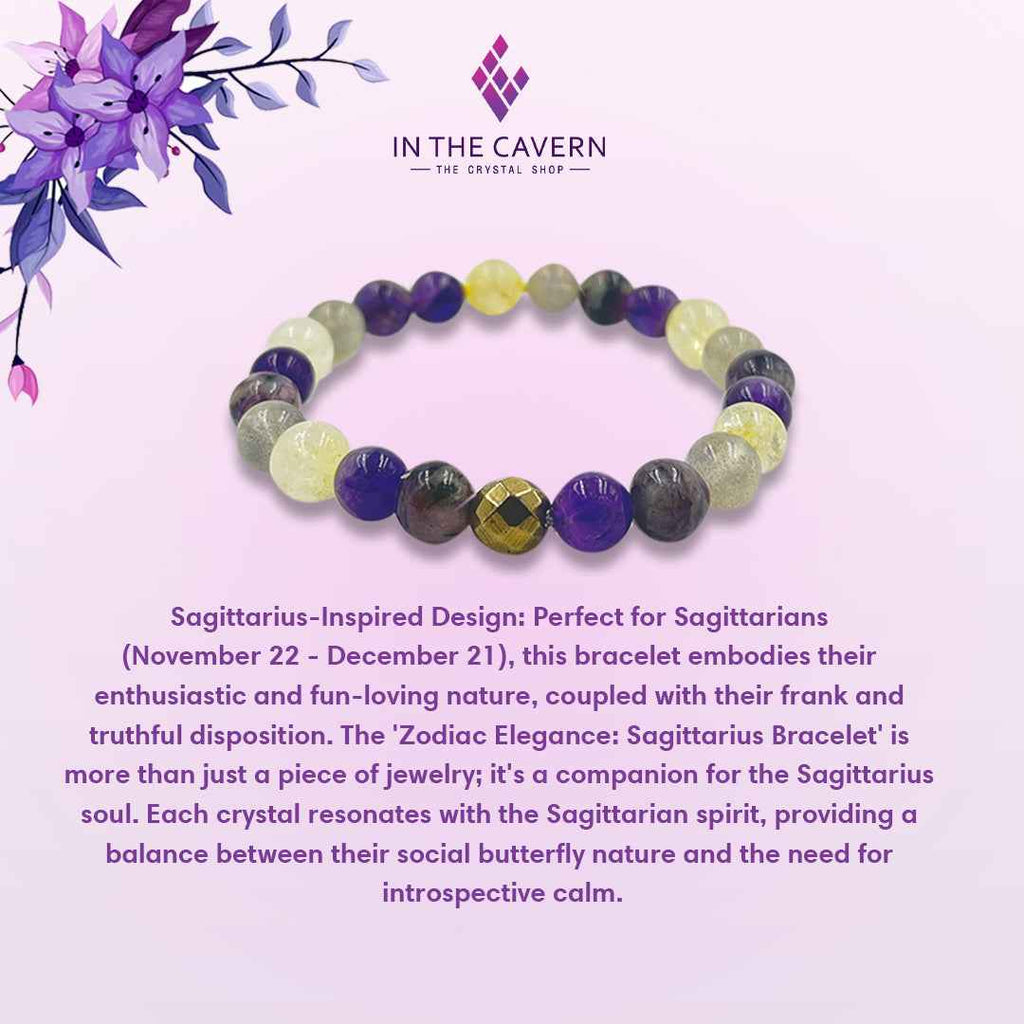 Zodiac Elegance: Sagittarius Bracelet