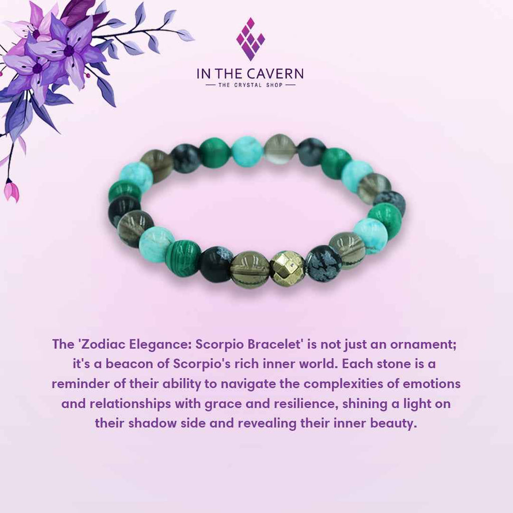 Zodiac Elegance: Scorpio Bracelet