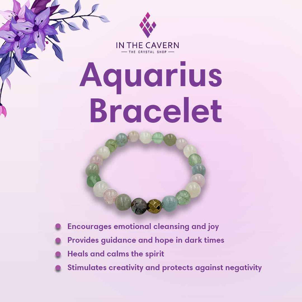 Zodiac Elegance: Aquarius Bracelet