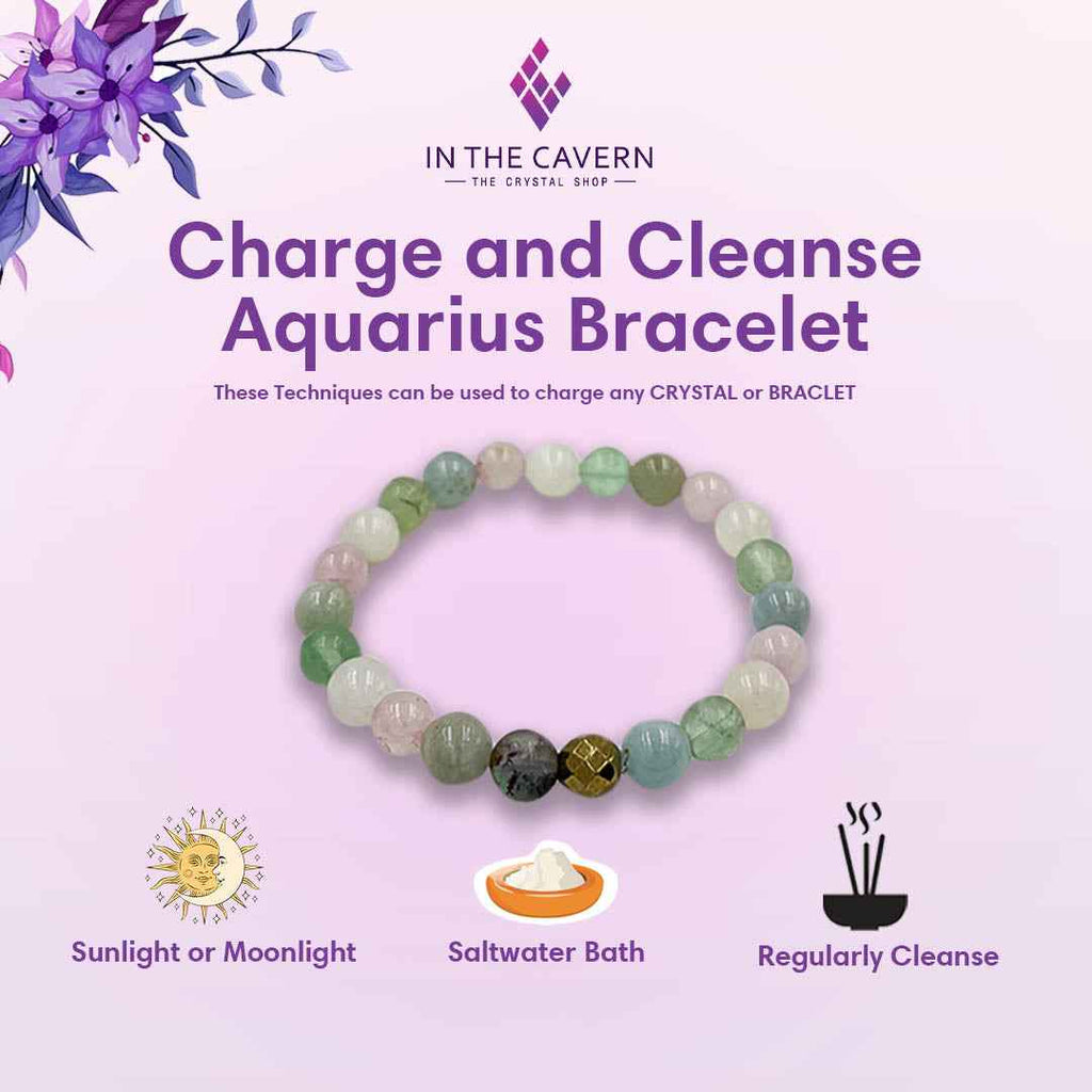Zodiac Elegance: Aquarius Bracelet