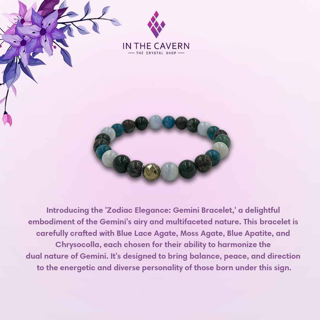 Zodiac Elegance: Gemini Bracelet