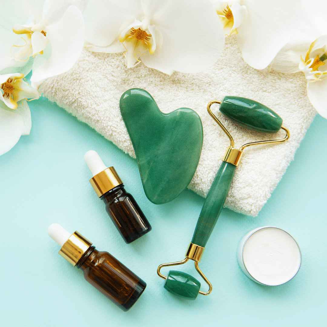 Green Jade Wellness Duo: Premium Jade Roller & Gua Sha Set - Rejuvenating Skincare Combo