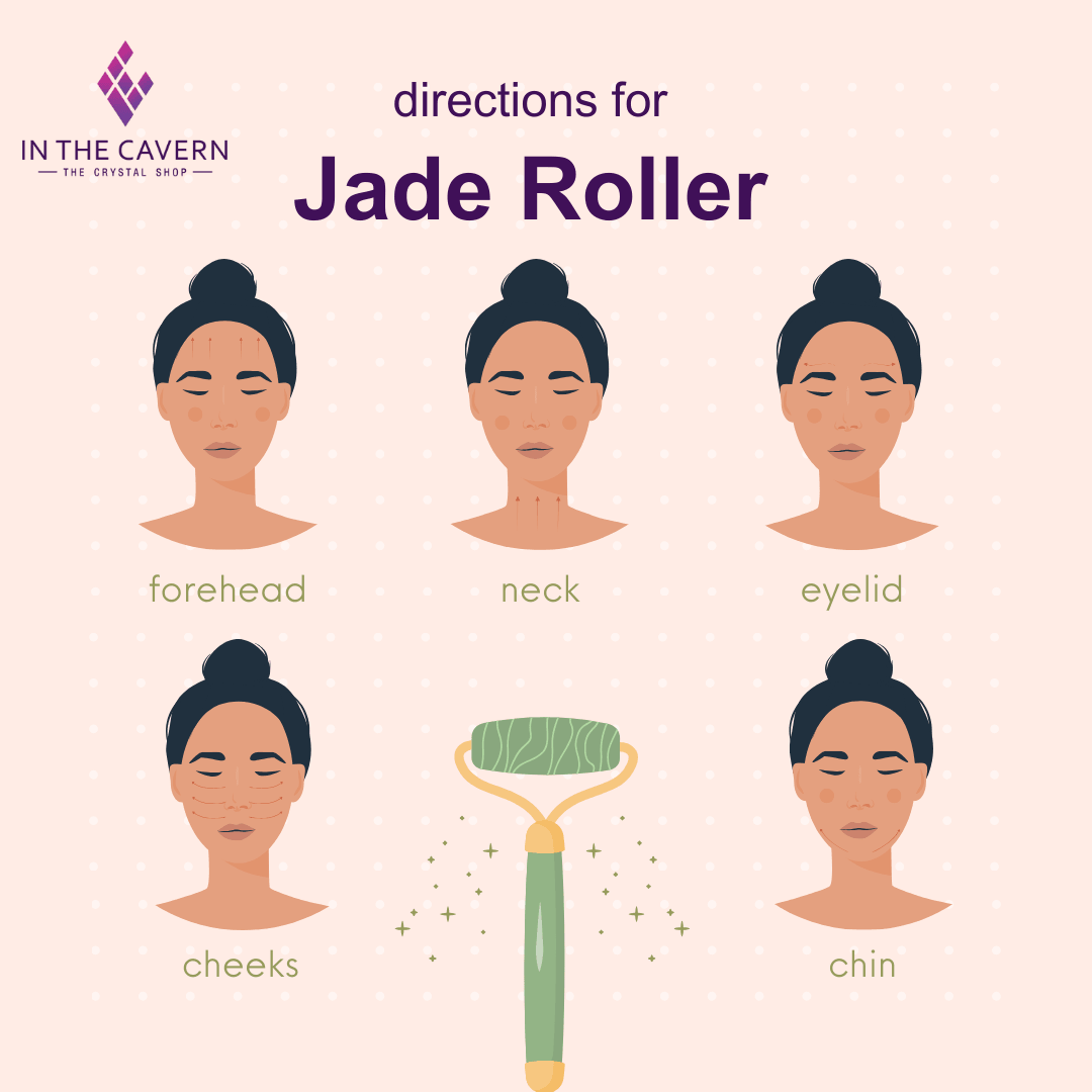 Luxurious Green Jade Facial Roller - Natural Skincare Massager for Radiant, Youthful Complexion