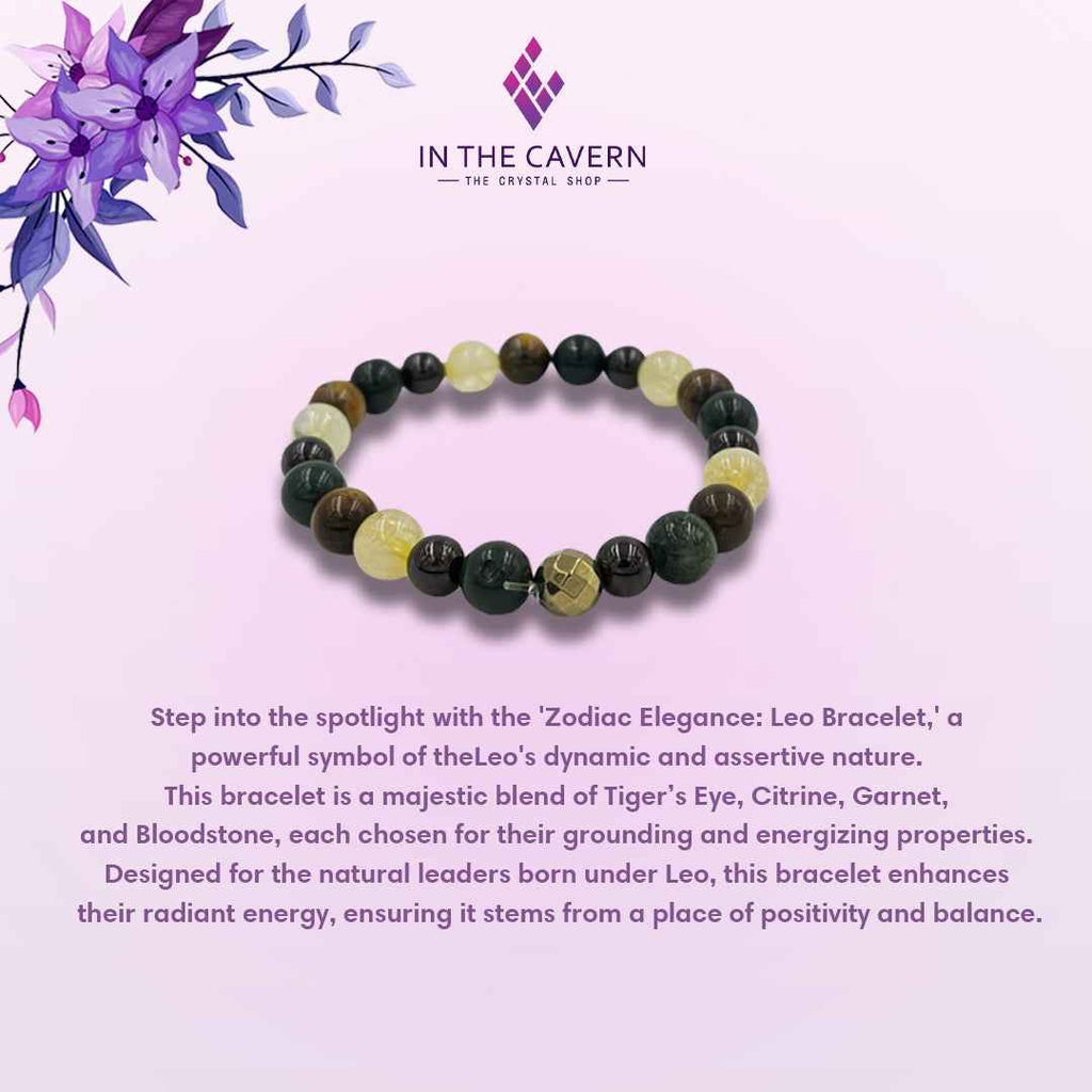 Zodiac Elegance: Leo Bracelet