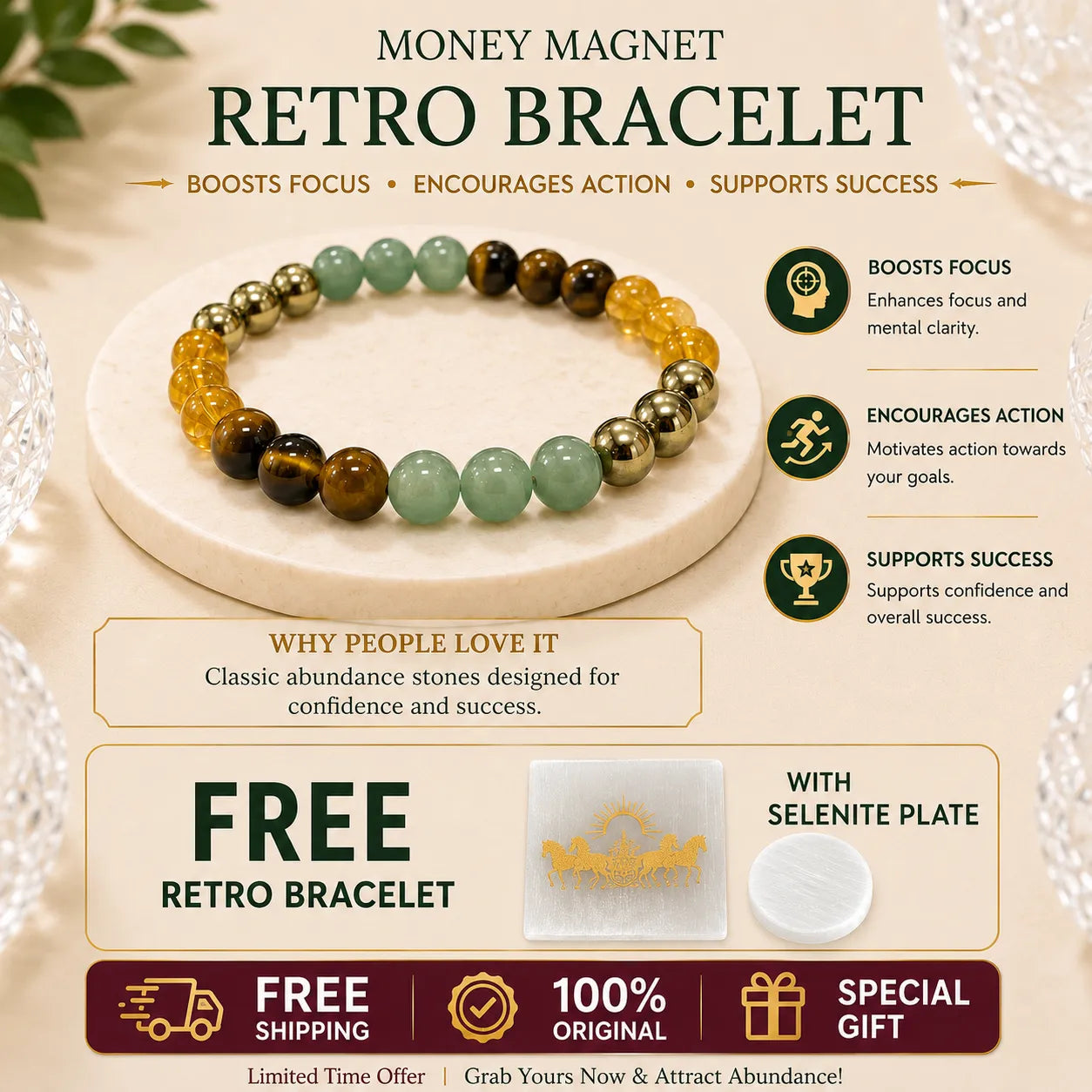 Dhan Magnet Retro Bracelet
