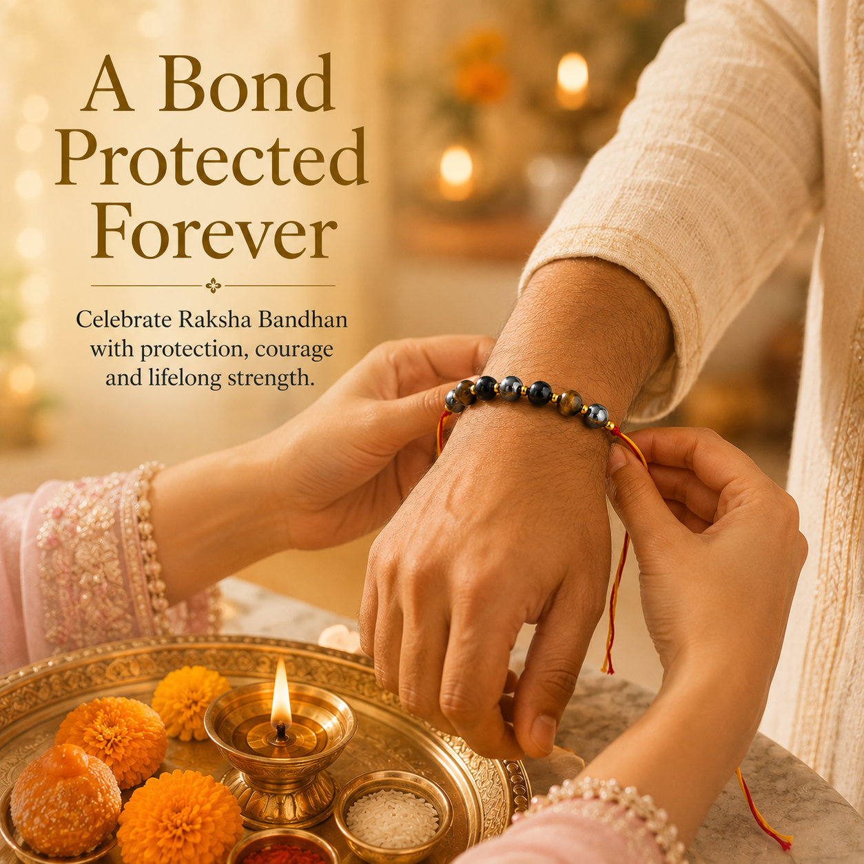 Protection Crystal Rakhi