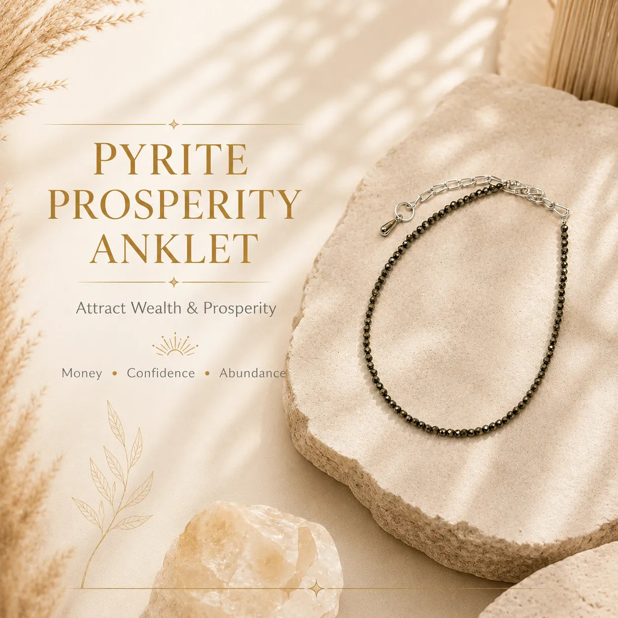 Pyrite Prosperity Anklet