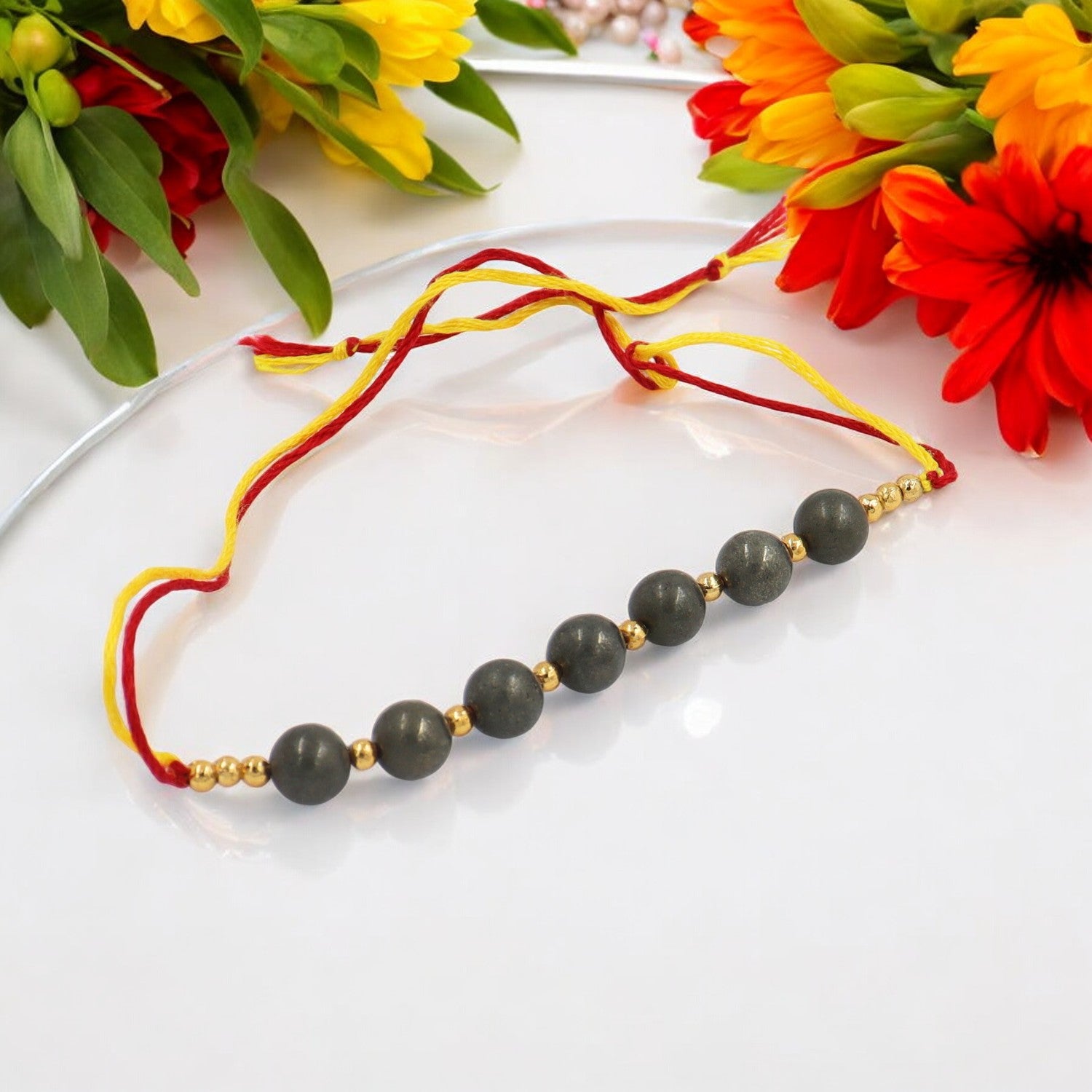 Pyrite Crystal Rakhi
