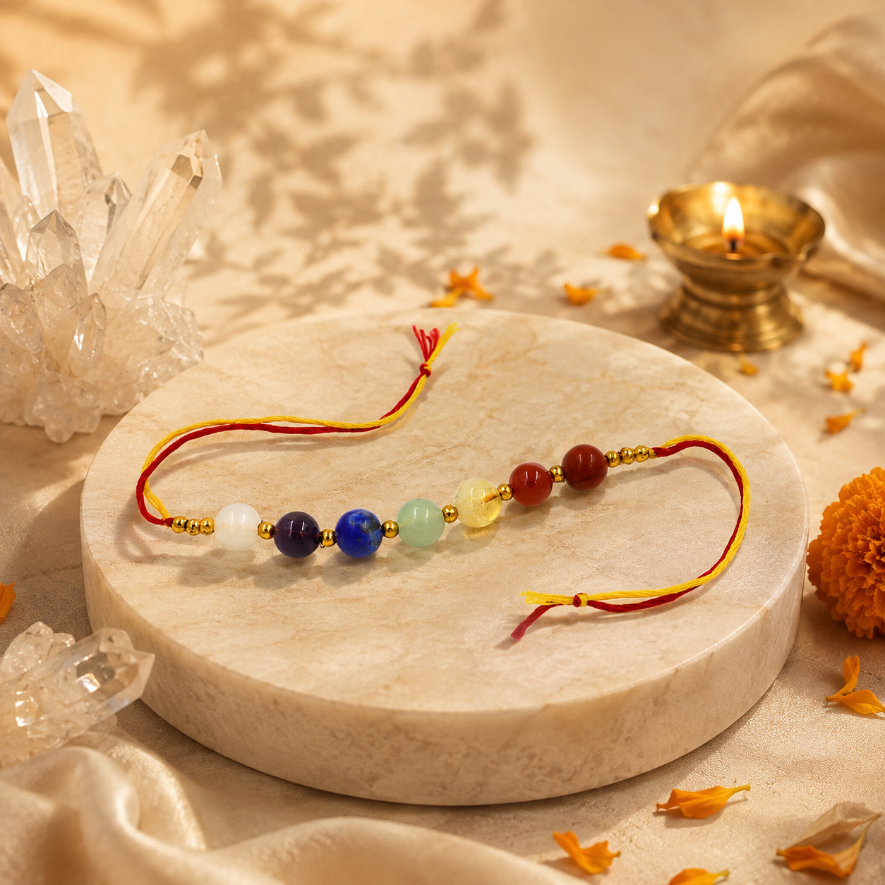 Seven Chakra Crystal Rakhi