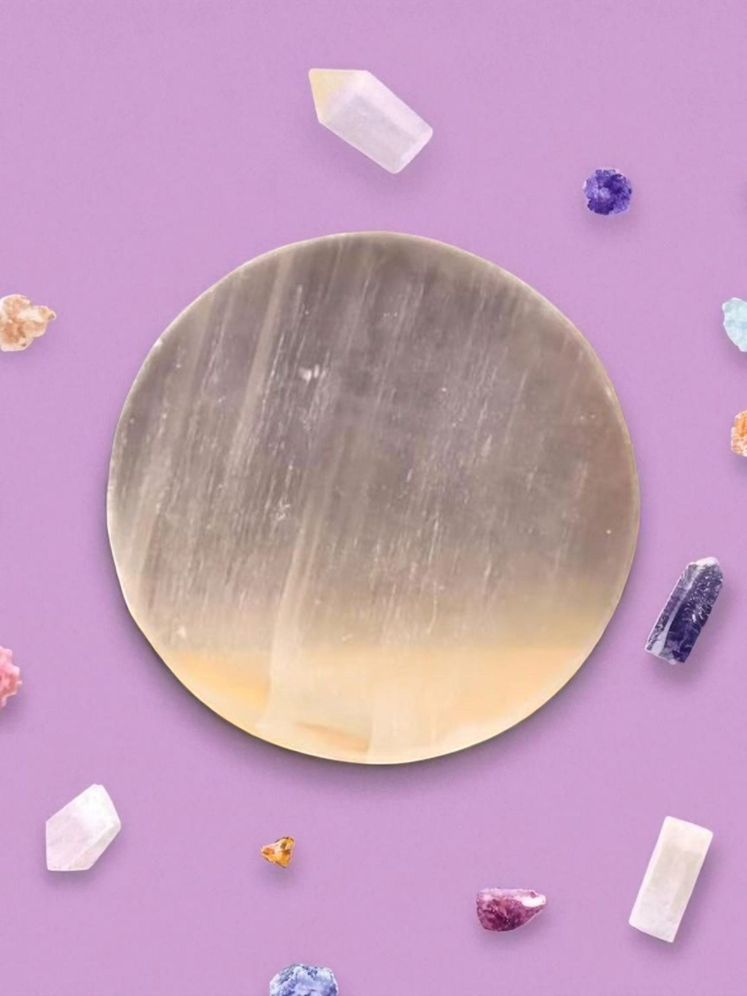 Selenite Charging Plate - In The Cavern