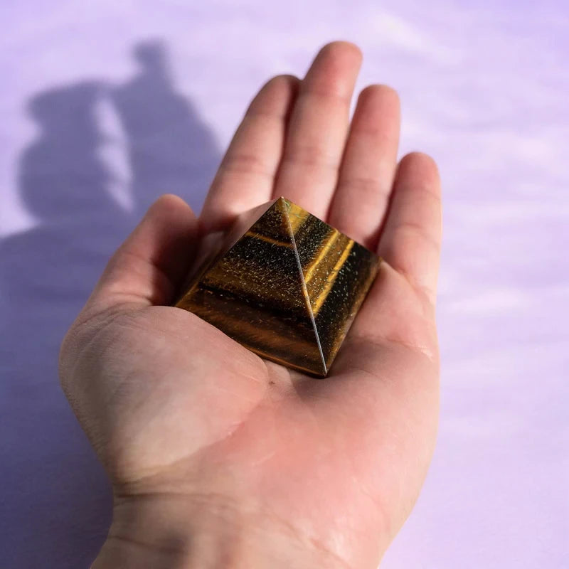 Tiger Eye Pyramid